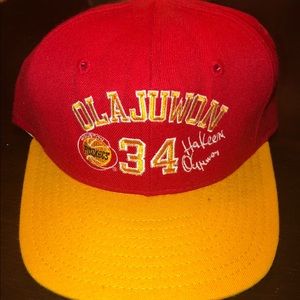 VINTAGE NBA Hakeem Olajuwon Houston Rockets Hat